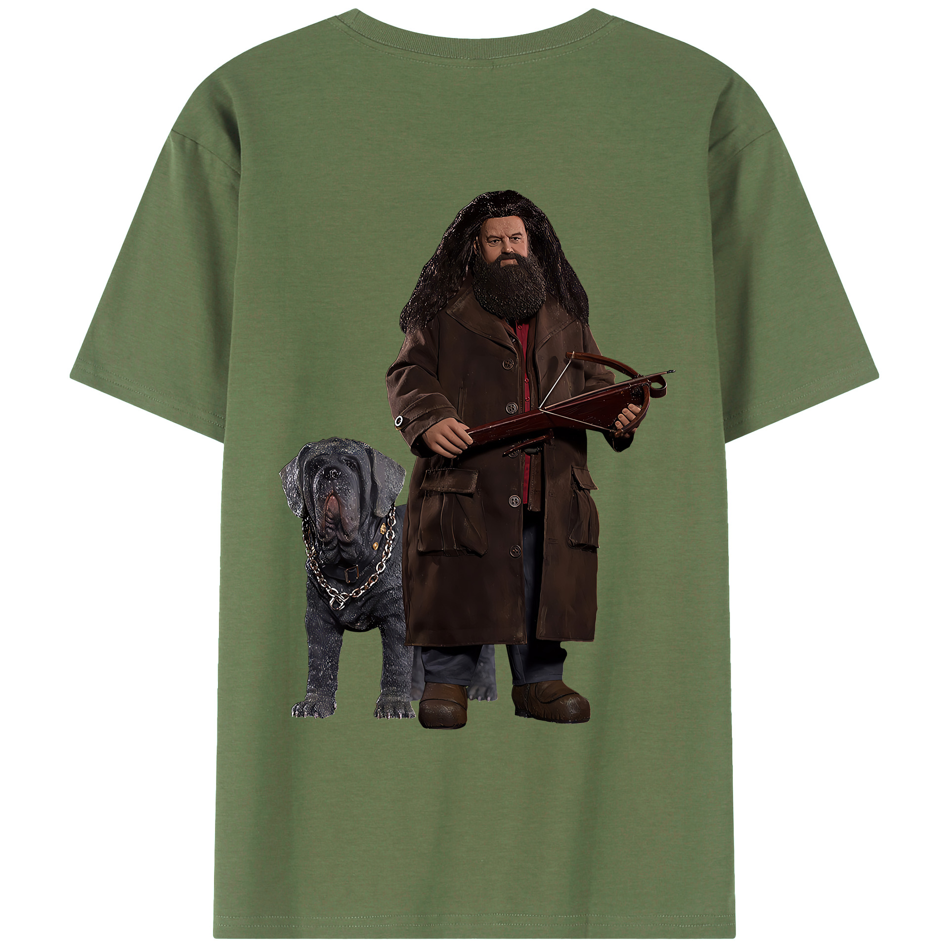 （画像用） Harry Potter ハリー・ポッターシリーズ 綿100％ メンズ半袖Tシャツ（バックプリント） 通気性